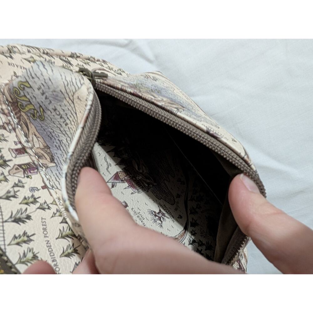 Loungefly Harry Potter Hogwarts Grounds Map Pattern Mini Backpack Magic Wizard - Picture 11 of 14
